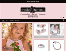 Tablet Screenshot of cherishedmomentsshop.com